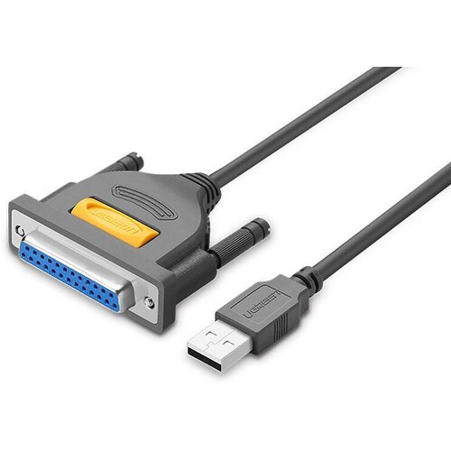 Аксессуар Ugreen US167 USB-A to DB25 2m Grey 20224 юдин м в куприянова анна владимировна матвеев м д windows xp с обновлениями 2010 как добавить в xp возможности vista и windows 7