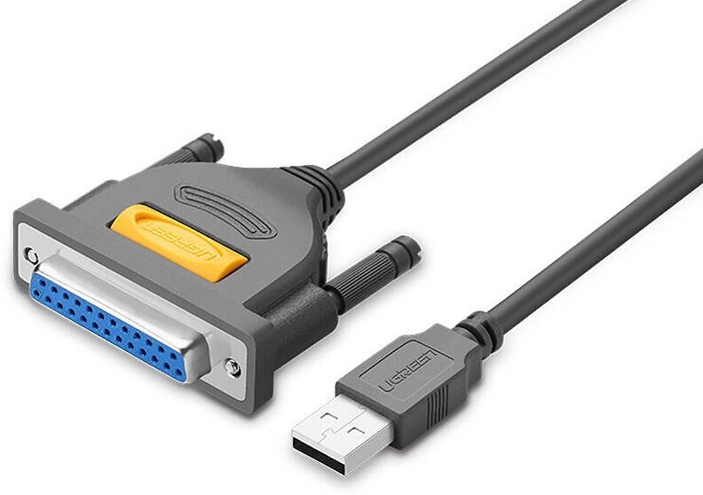 Аксессуар Ugreen US167 USB-A to DB25 2m Grey 20224