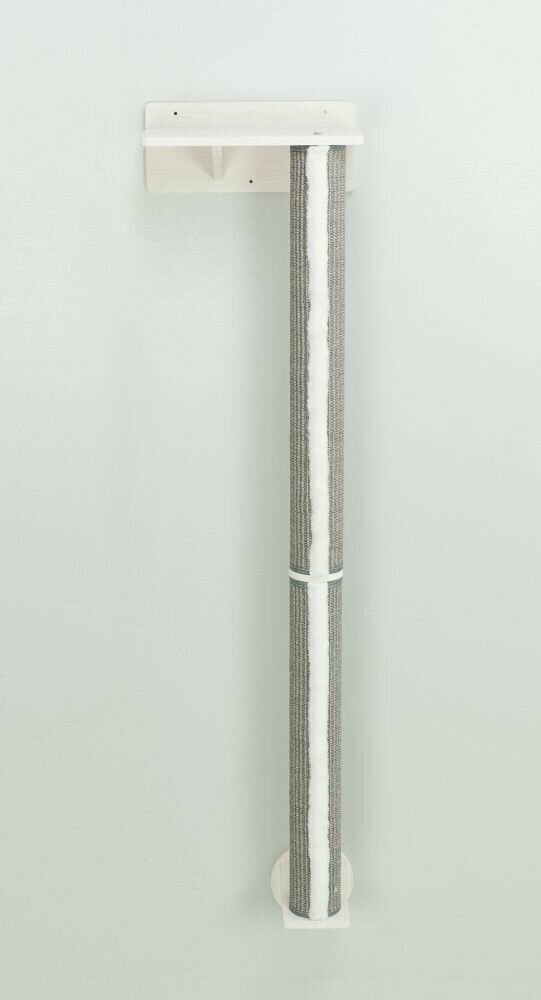 Настенная когтеточка, элемент 1, столб 35 х 130 х 25 см, белый / серый, Trixie (товары для животных, 49960) - фотография № 4