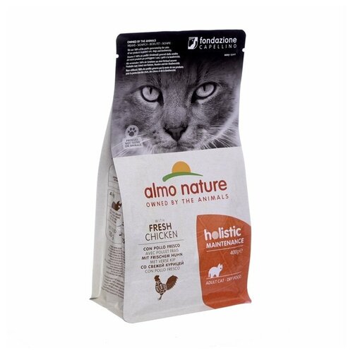 Almo Nature (Алмо Натур) для взрослых кошек с курицей и коричневым рисом (holistic adult cat chicken rice) 2 кг