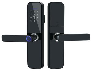 HDcom SL-801 Tuya-WiFi - биометрический Wi-Fi кодовый замок на дверь (толщина двери: 38-55 мм / приложение: Tuya/Smartlife) в подарочной упаковке