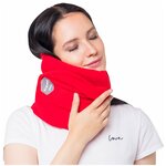 Дорожная подушка с поддержкой шеи Goodly Travel Pillow, цвет: красный - изображение