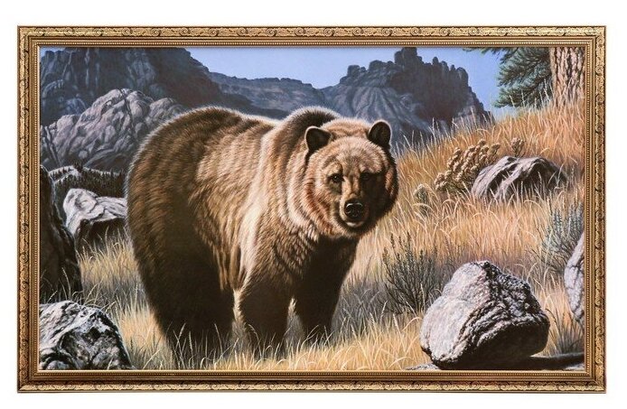 Картина "Медведь" 67х107 см