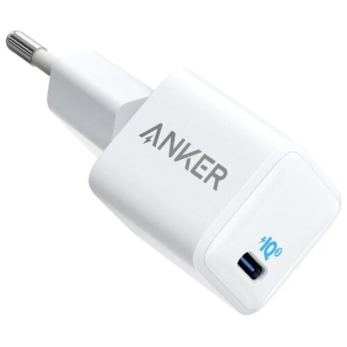Сетевое зарядное устройство Anker Power Port 3 Nano 20W разъем USB-C, белый