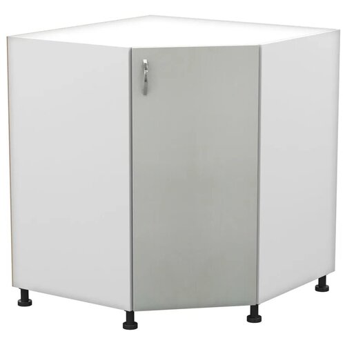 фото Шкаф- стол рабочий ну 900х900, фасад бетон белый vivat