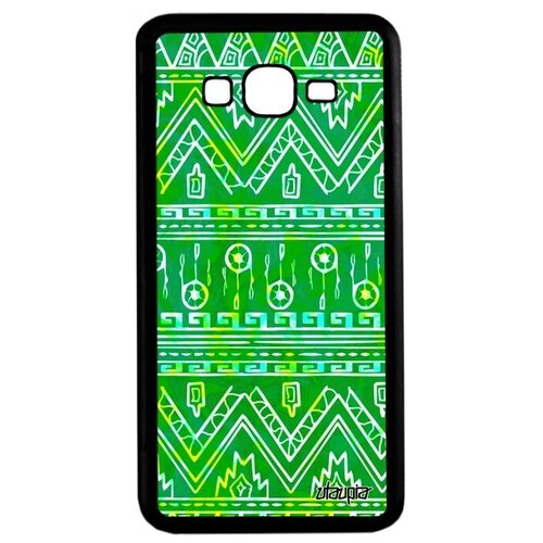 фото Ударопрочный чехол на мобильный // samsung galaxy grand prime // "ацтекские мотивы" геометрический стиль, utaupia, светло-зеленый