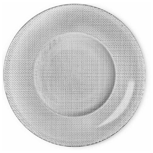 фото Bormioli rocco inca тарелка подстановочная 31 см, серый/металлик (12/432)