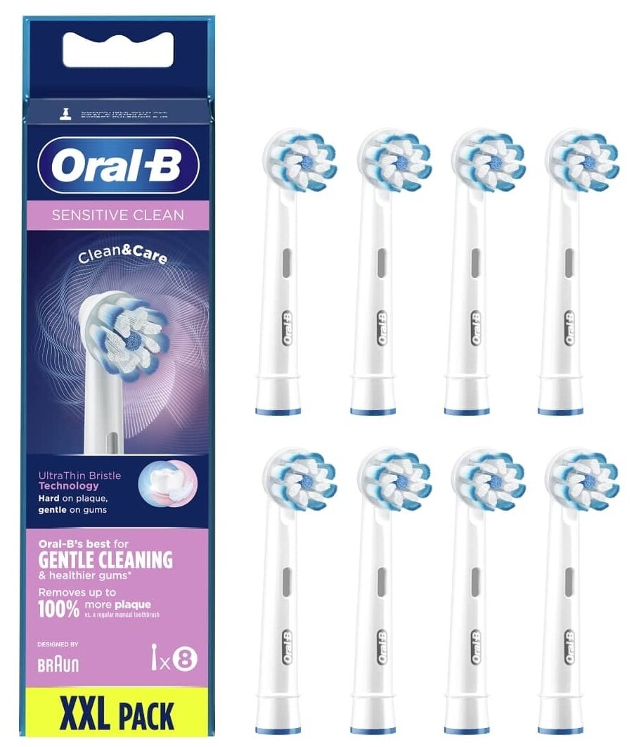 Насадка Oral-B Sensitive Clean для электрической щетки, 8 шт.
