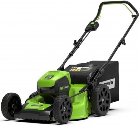 Газонокосилка GREENWORKS GD60LM46HPK4, 60v, 46 см, АКБ 4 А·ч и ЗУ