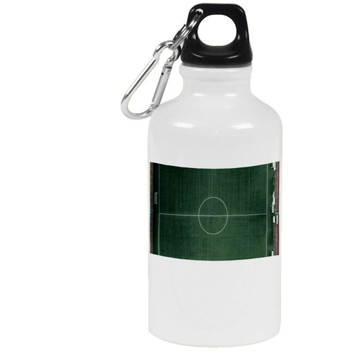 фото Бутылка с карабином coolpodarok футбол футбольное поле вид сверху