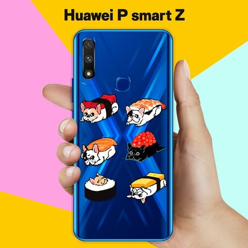 Силиконовый чехол Суши-собачки на Huawei P smart Z силиконовый чехол суши собачки на huawei nova 3e