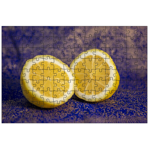 фото Магнитный пазл 27x18см."лимон, фрукты, резать" на холодильник lotsprints