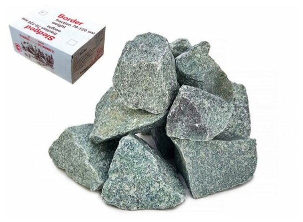 Камень для бани Жадеит, колотый, коробка по 10 кг, ARIZONE (62-101004)