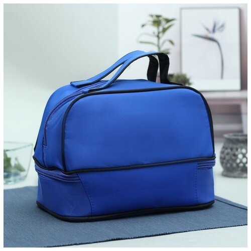 фото Косметичка recom на молнии, ручки для переноски, подкладка, синий