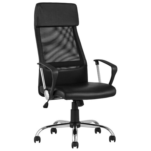 фото Компьютерное кресло stool group topchairs bonus офисное, обивка: искусственная кожа, цвет: черный