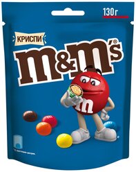 Драже M&M's Crispy в шоколадной глазури, 130 г