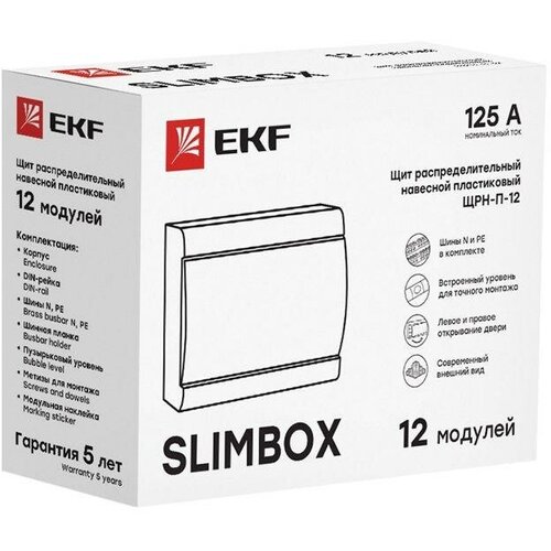 Щит ЩРН-П-12 SlimBox IP41 бел. дверца PROxima sb-n-12w EKF