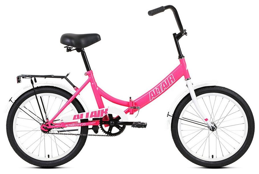 Шоссейный Велосипед Altair City 20 1 ск 20-21 розовый, белый, 20, 2021