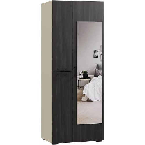 Шкаф Монс-203rac распашной слоновая кость современный для прихожей