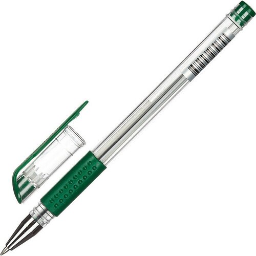 Ручка гелевая неавтоматическая Attache Economy зеленый стерж, 0,5 мм, манж ( 12 шт )