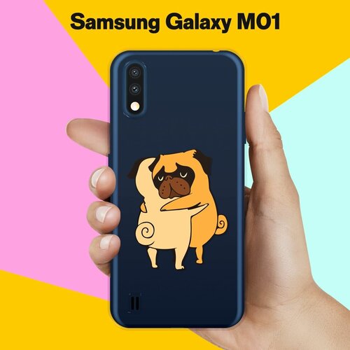 Силиконовый чехол на Samsung Galaxy M01 Мопсы / для Самсунг Галакси М01
