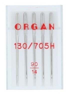 Иглы для швейной машины ORGAN универсальные 5 шт, в пенале 5105090 № 90 (6306558572)