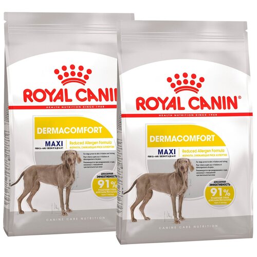 ROYAL CANIN MAXI DERMACOMFORT для взрослых собак крупных пород при аллергии (3 + 3 кг)