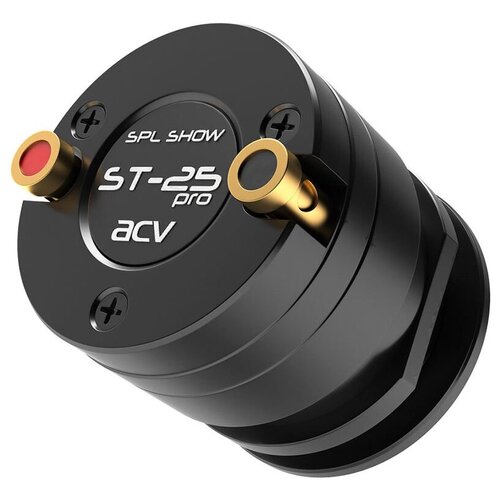 Колонки автомобильные ACV ST-25PRO SPL Show без решетки 100Вт 107дБ 4Ом 25см 1дюйм ком1кол твитер однополосные 2871₽