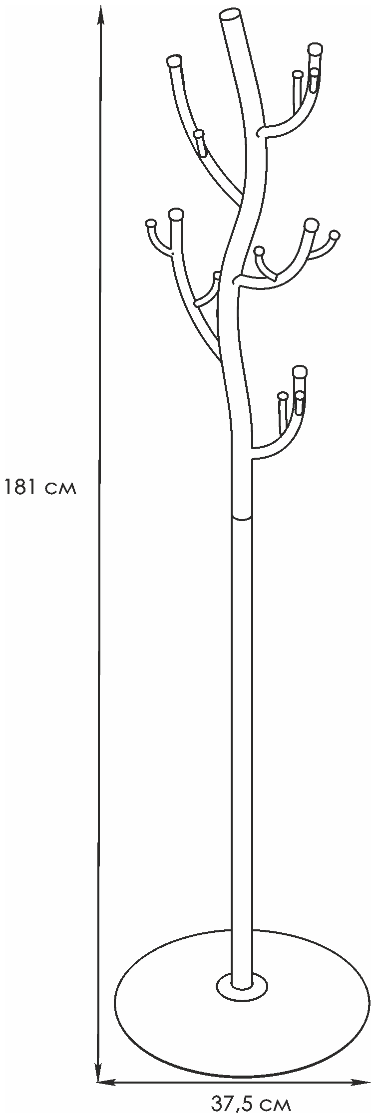 Вешалка напольная "Дерево"