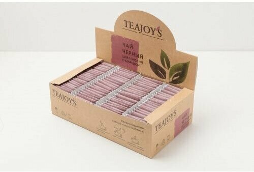 Чай в пакетиках TeaJoy's Черный Байховый с чабрецом 100 шт * 2 г - фотография № 1