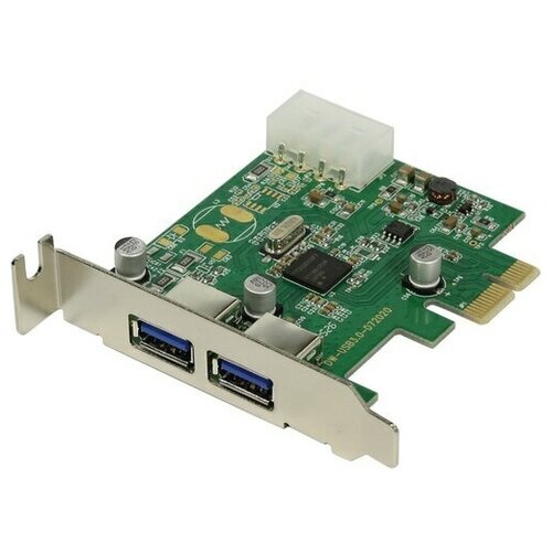 Контроллер PCIe x1 v2.0 (NEC D720200), Low Profile USB 3.2 Gen1x1, 2 x USB-A  ORIENT NC-3U2PELP