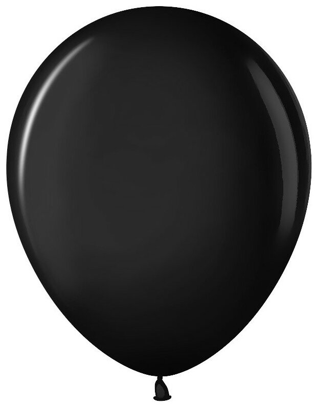 Шар (10'/25 см) Черный (299), пастель, 100 шт.