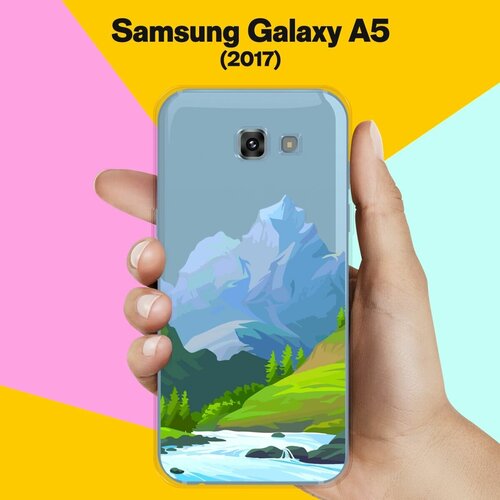 Силиконовый чехол на Samsung Galaxy A5 (2017) Гора / для Самсунг Галакси А5 2017 силиконовый чехол бело черные сложные полосы на samsung galaxy a5 2017 самсунг галакси а5 2017