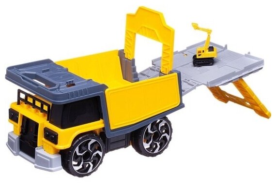 Игровой набор Junfa WA-17161 Самосвал-трансформер грузовой с машинками