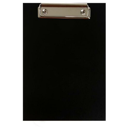 фото Планшет с зажимом а5, 2 мм, calligrata, прочный, картон/бумвинил, черный (клипборд) nemarket