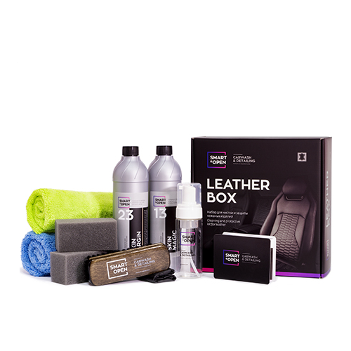 фото Набор для чистки и защиты кожаных изделий smartopen leather box smart open