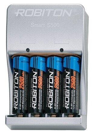 Зарядные устройства Robiton Зарядное устройство с аккумуляторами ROBITON Smart S500-4MHAA BL1
