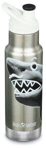 Фото Детская термобутылка Klean Kanteen Insulated Kid Classic Narrow 12oz (355мл) Mr. Shark 1008786