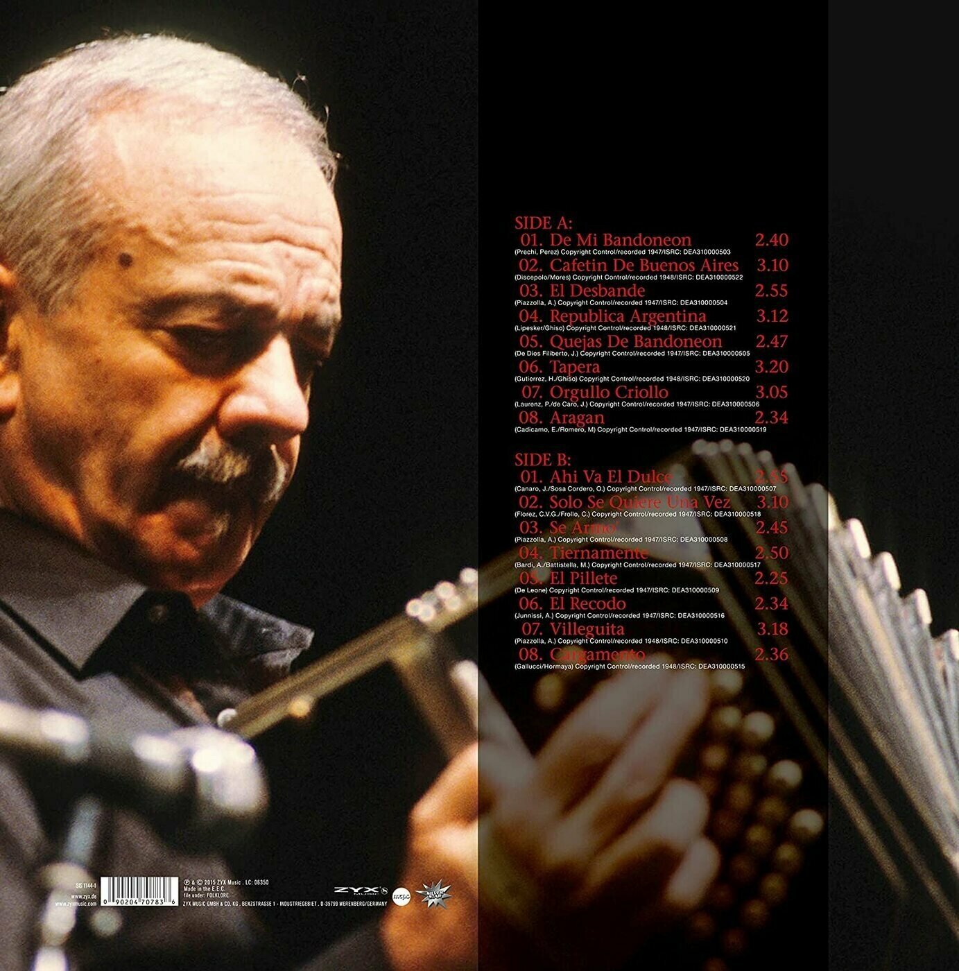 0090204707836, Виниловая пластинка Piazzolla, Astor, Tango Argentino Мистерия звука - фото №2