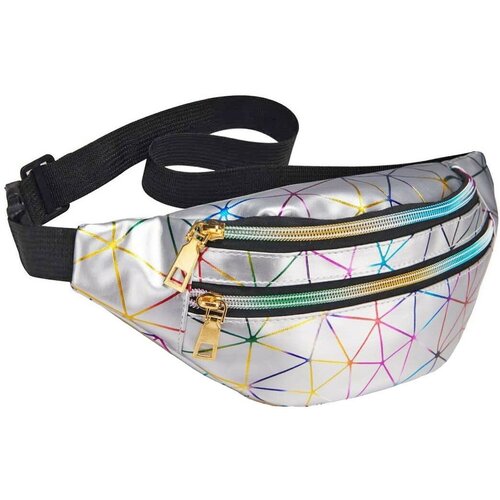 фото Сумка на пояс "harizma", цвет серебро, 31*12 см ultramarine