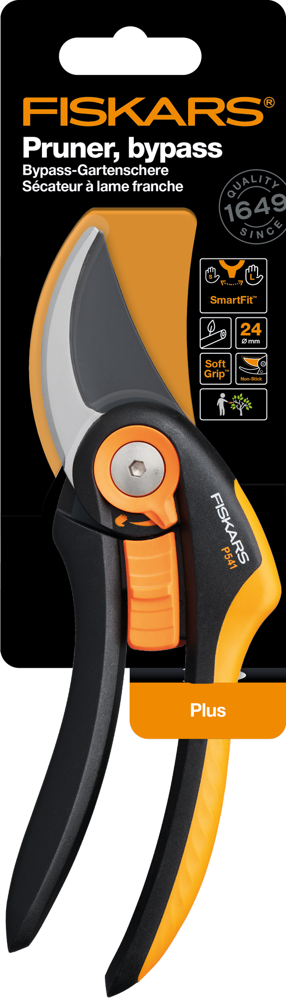 Секатор плоскостной FISKARS Plus Smartfit P541 (1057169)