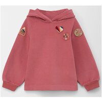 Худи s.Oliver, капюшон, без карманов, размер 104/110, розовый, красный