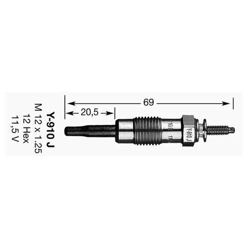 Свеча накаливания Ngk 3617