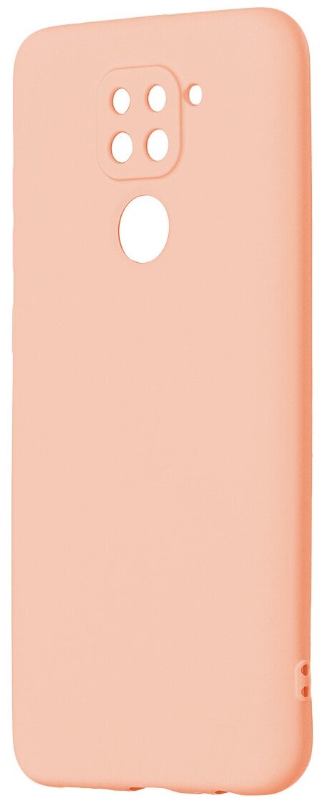 Клип-кейс Pero Liquid Silicone д/ Xiaomi Redmi Note 9 светло-розовый