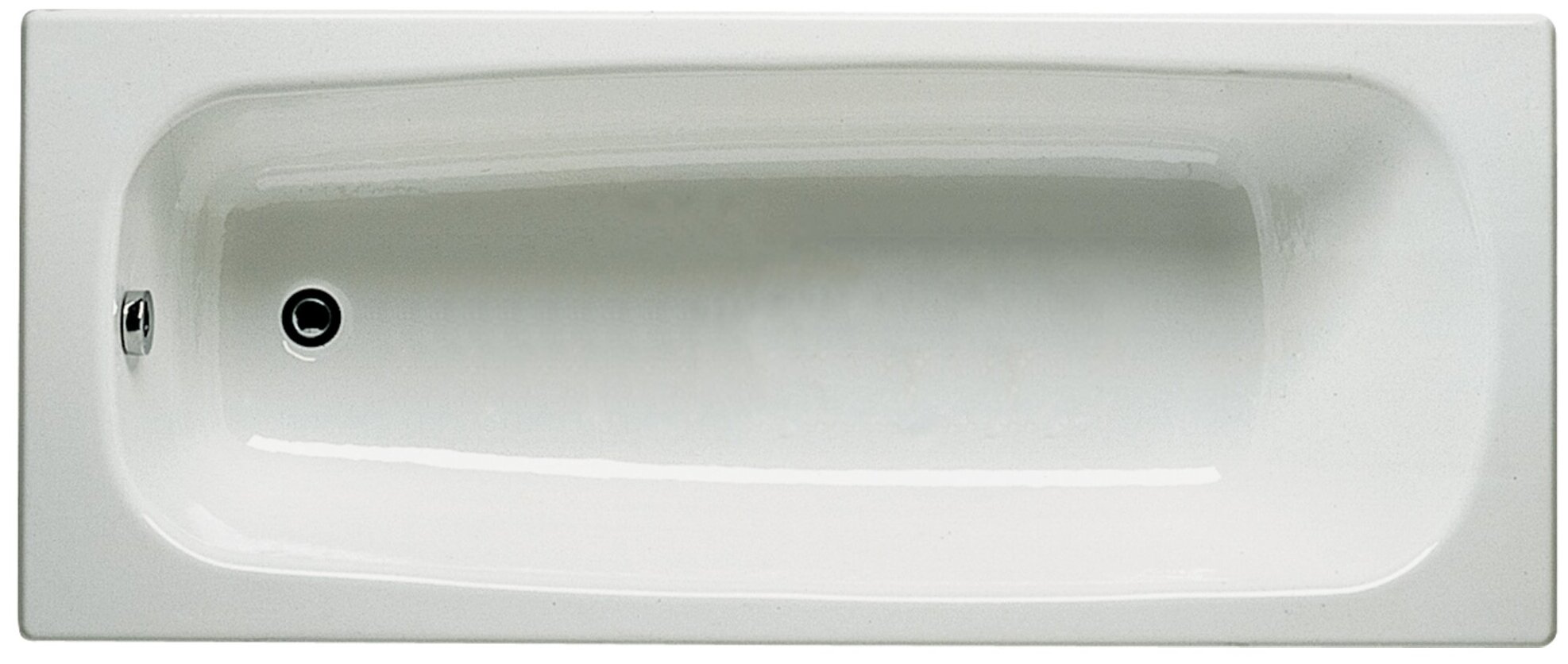 Ванна чугунная Roca CONTINENTAL 170х70, противоскользящее покрытие