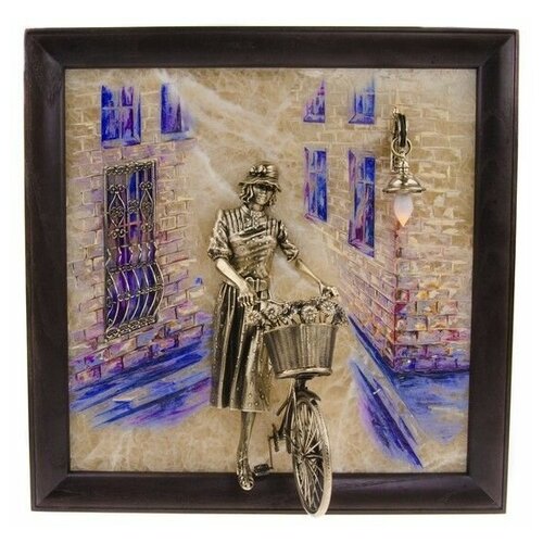 Ключница велосипедистка рис с подсветкой 57800₽