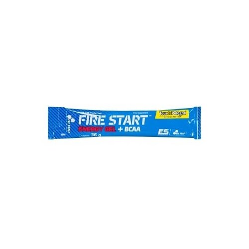 фото Fire start energy gel + bcaa, 36 г, orange / апельсин olimp