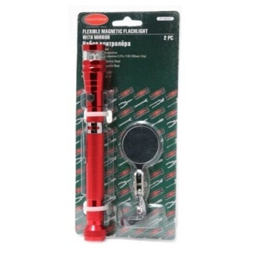 фото Фонарь rock force rf-686a2 телескопический, в комплекте с зеркалом rockforce