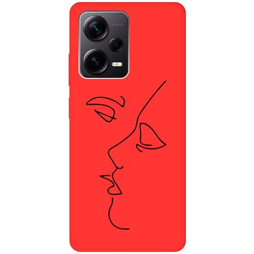 Матовый чехол Faces для Xiaomi Redmi Note 12 Pro / Note 12 Pro+ / Note 12 Explorer Edition с 3D эффектом красный матовый чехол true princess для xiaomi redmi note 12 pro note 12 pro note 12 explorer edition с 3d эффектом черный