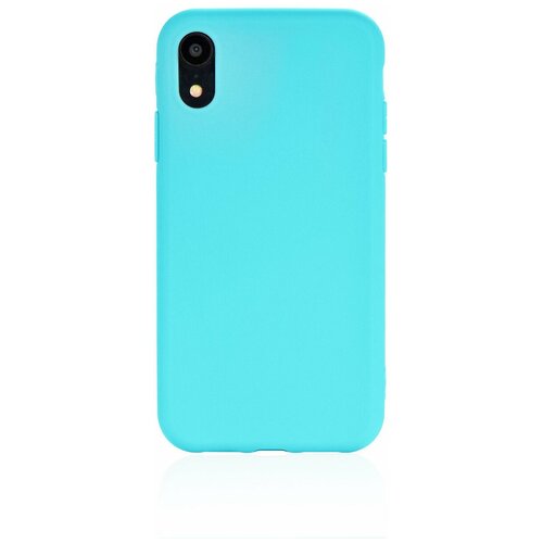 фото Чехол накладка iphone xr 6.1" gurdini soft lux силикон (9) голубой
